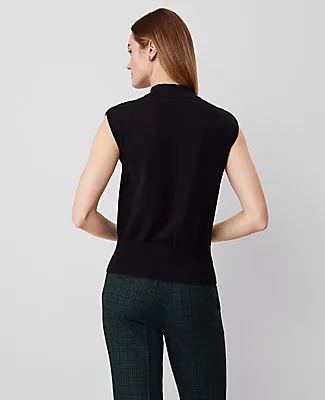 Ann Taylor Petite Essential Mock Neck Wedge Shell Top sold by Ann Taylor product image thumbnail 2