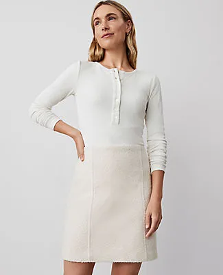 Ann Taylor Petite Crew Neck Henley sold by Ann Taylor