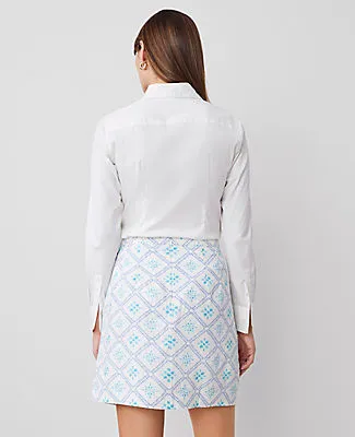 Ann Taylor Tiled Linen Blend Sarong Skirt sold by Ann Taylor product image thumbnail 2