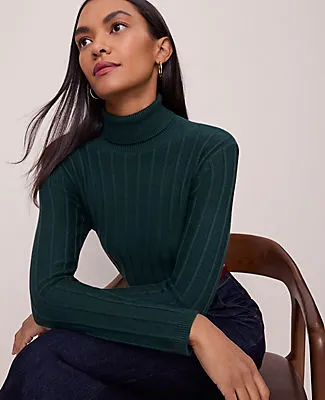Ann Taylor Ribbed Turtleneck Sweater sold by Ann Taylor product image thumbnail 3