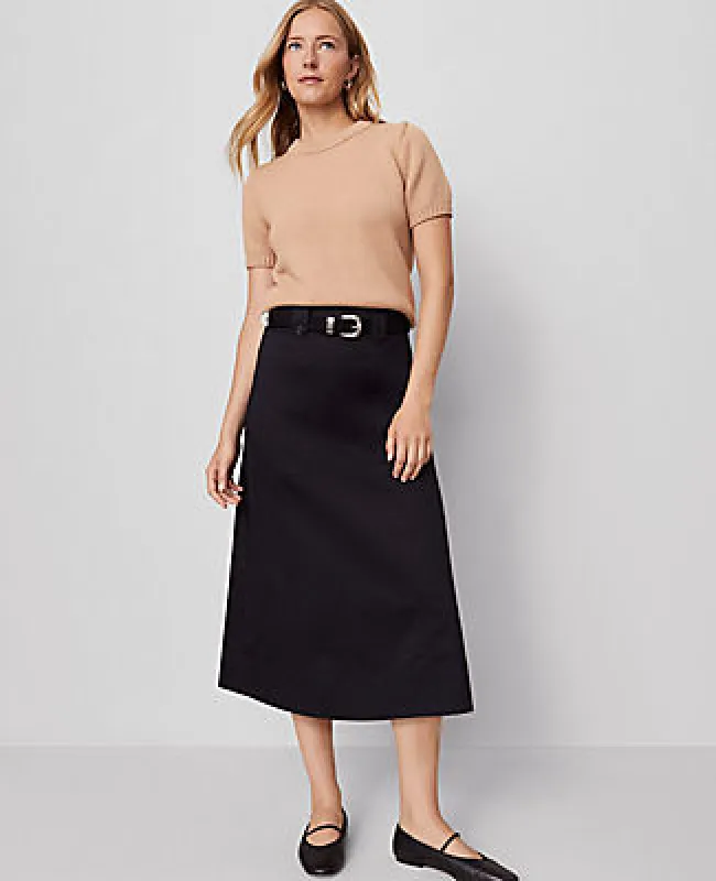 Ann Taylor Petite Weekend Collection Full Midi Skirt sold by Ann Taylor