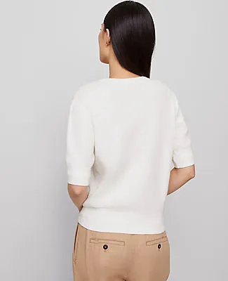 Ann Taylor Stitch Sweater Tee sold by Ann Taylor product image thumbnail 2