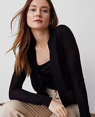 Ann Taylor Essential Open Cardigan sold by Ann Taylor product image thumbnail 3