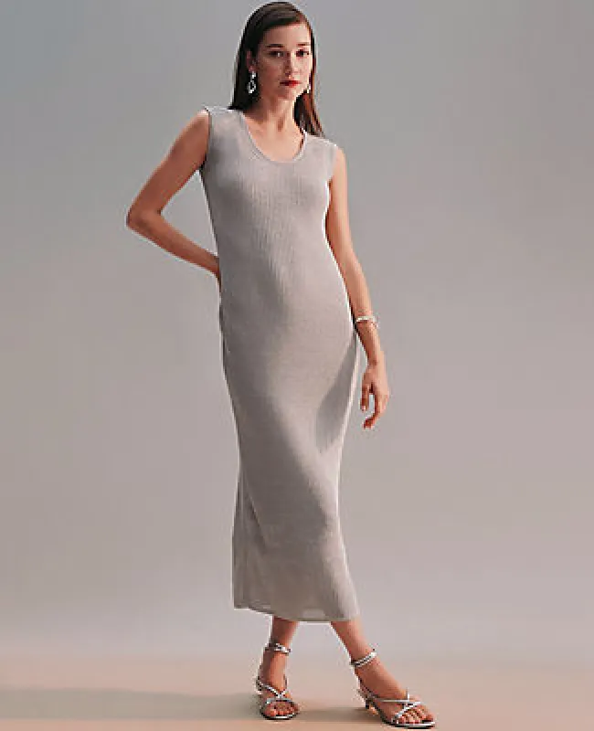 Ann Taylor Petite Scoop Neck Lurex  Dress sold by Ann Taylor