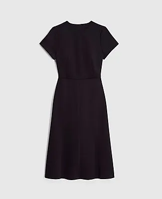 Ann Taylor The Midi Flare Dress in Double Knit sold by Ann Taylor product image thumbnail 3