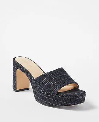 Ann Taylor Platform Mule Sandals sold by Ann Taylor