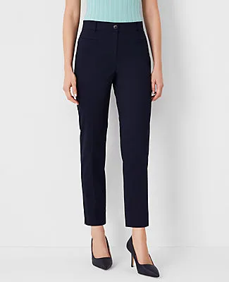 Ann Taylor The Petite Cotton Crop Pant – Curvy Fit sold by Ann Taylor