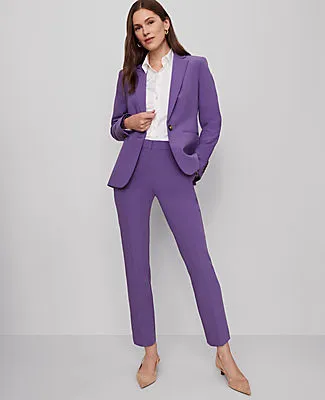 Ann Taylor The Petite Eva Ankle Pant in Doubleweave sold by Ann Taylor