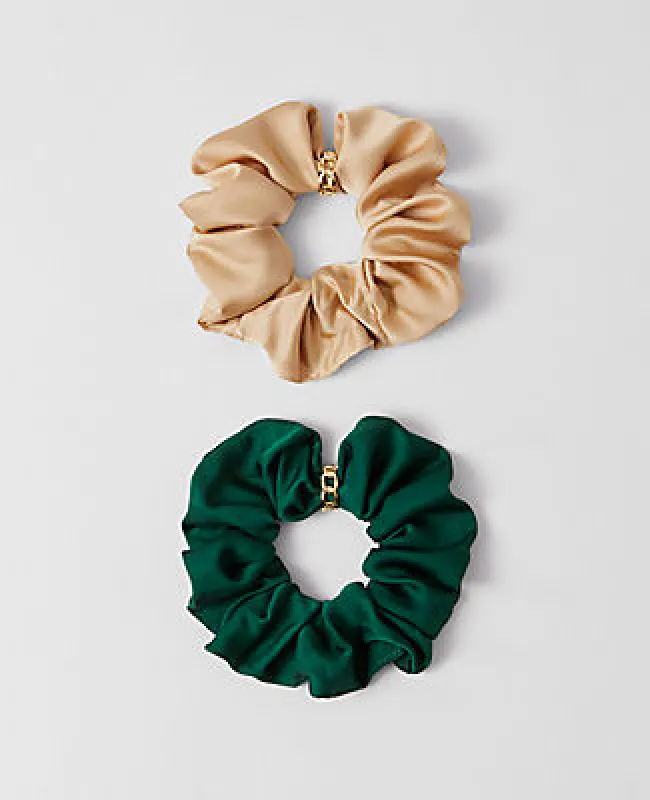Ann Taylor Silk Scrunchie Set sold by Ann Taylor