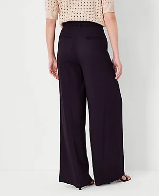 Ann Taylor The Petite Pleated Wide-Leg Pant sold by Ann Taylor product image thumbnail 3