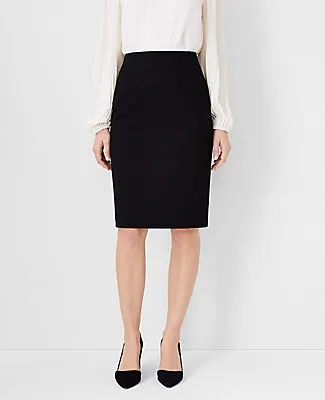 Ann Taylor The Tall Seamed Pencil Skirt in Seasonless Stretch sold by Ann Taylor