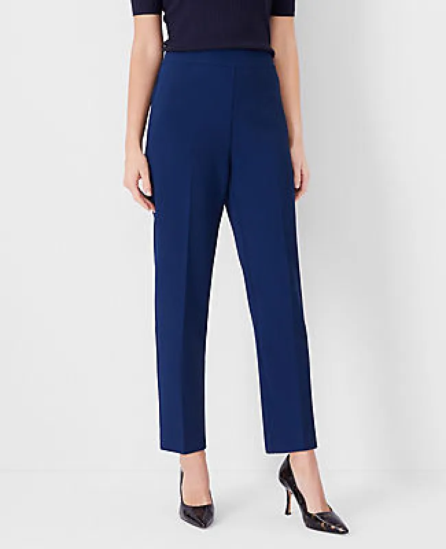 Ann Taylor The Petite Side Zip Ankle Pant in Fluid Crepe sold by Ann Taylor
