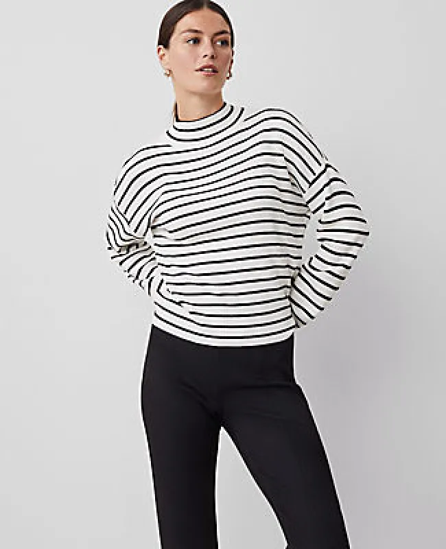 Ann Taylor Ribbed Mock Neck Sweater sold by Ann Taylor