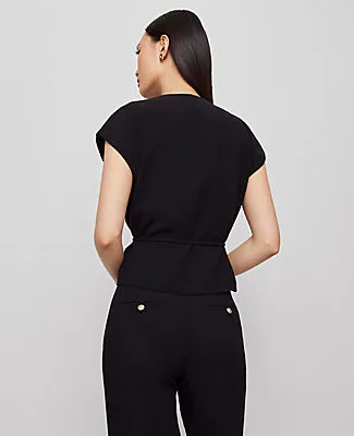 Ann Taylor Petite Wrap Tie Waist Blouse sold by Ann Taylor product image thumbnail 2