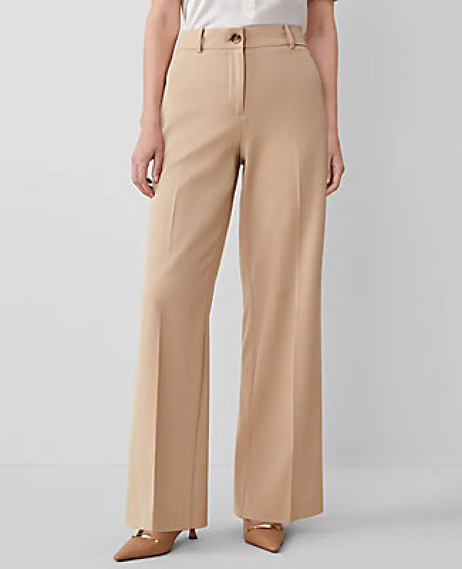 Ann Taylor The Petite Perfect Wide-Leg Pant - Curvy Fit sold by Ann Taylor