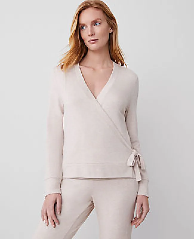 Ann Taylor Wrap Lounge Top sold by Ann Taylor