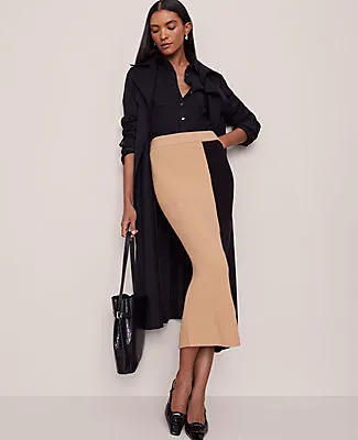 Ann Taylor Petite Color Block Ribbed Pencil Skirt sold by Ann Taylor product image thumbnail 2