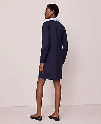 Ann Taylor Collared Ponte Shift Dress sold by Ann Taylor product image thumbnail 2
