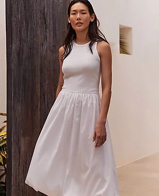 Ann Taylor Haven Well Within Organic Cotton Drop Waist Bubble Dress sold by Ann Taylor product image thumbnail 4