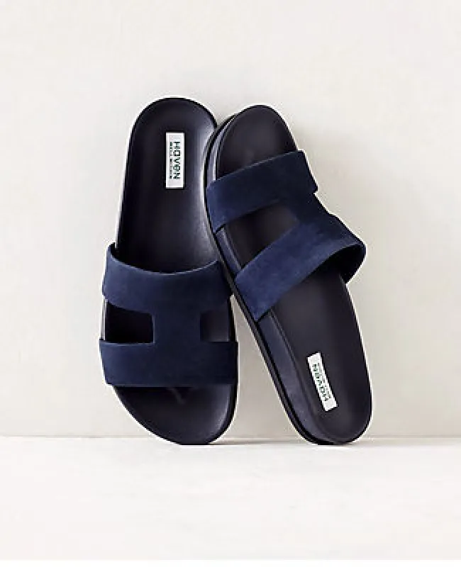 Ann Taylor Haven Well Within Suede Cutout Slides sold by Ann Taylor