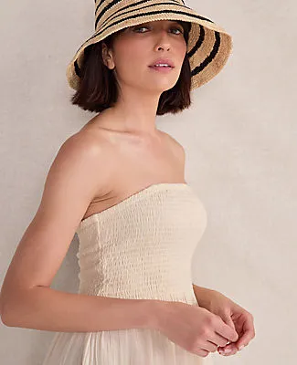Ann Taylor Haven Well Within Organic Cotton Crinkle Gauze Strapless Dress sold by Ann Taylor product image thumbnail 2