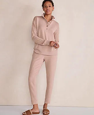 Ann Taylor Haven Well Within Fleece Johnny Collar Henley sold by Ann Taylor product image thumbnail 2