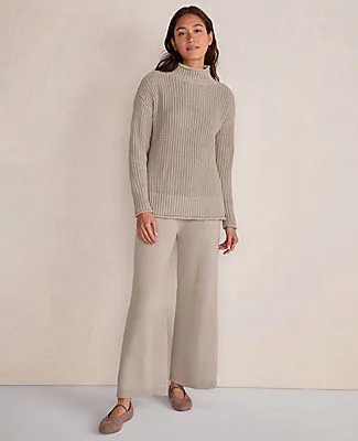 Ann Taylor Haven Well Within Organic Cotton Roll Neck Sweater sold by Ann Taylor product image thumbnail 3