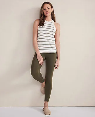 Ann Taylor Haven Well Within Essential Organic Cotton Double Stripe Raceback Tank sold by Ann Taylor product image thumbnail 3