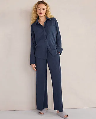 Ann Taylor Haven Well Within Organic Cotton Rib Knit Relaxed Wide Leg Pants sold by Ann Taylor product image thumbnail 2