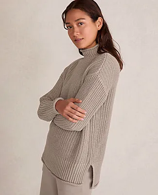 Ann Taylor Haven Well Within Organic Cotton Roll Neck Sweater sold by Ann Taylor