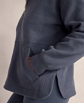 Ann Taylor Haven Well Within Balance Organic Cotton Ottoman Half-Zip sold by Ann Taylor product image thumbnail 4