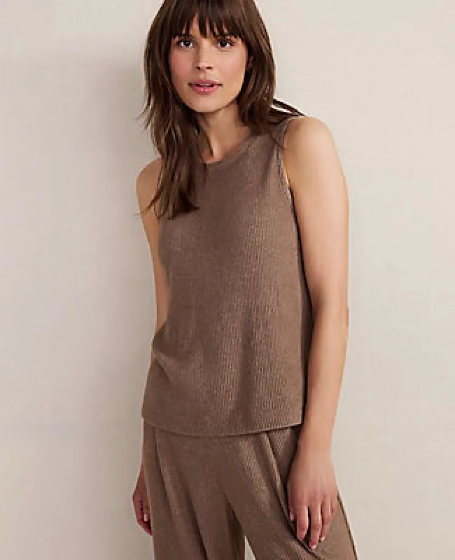Ann Taylor Haven Well Within Brushed Rib Knit Tank sold by Ann Taylor