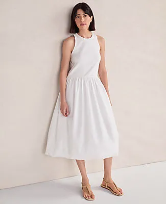 Ann Taylor Haven Well Within Organic Cotton Drop Waist Bubble Dress sold by Ann Taylor