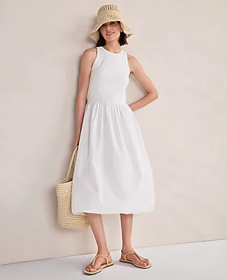 Ann Taylor Haven Well Within Organic Cotton Drop Waist Bubble Dress sold by Ann Taylor product image thumbnail 3