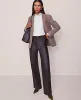 Ann Taylor Studio Collection The Straight Pant in Leather sold by Ann Taylor