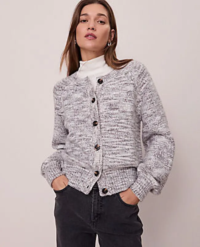 Ann Taylor Weekend Collection Marled Cardigan sold by Ann Taylor