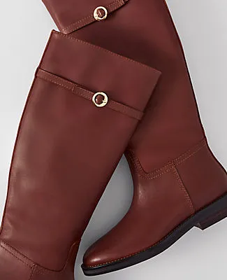 Ann Taylor Chain Wrap Leather Riding Boot sold by Ann Taylor product image thumbnail 2