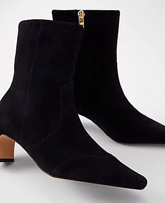 Ann Taylor Suede Skinny Heel Bootie sold by Ann Taylor product image thumbnail 2