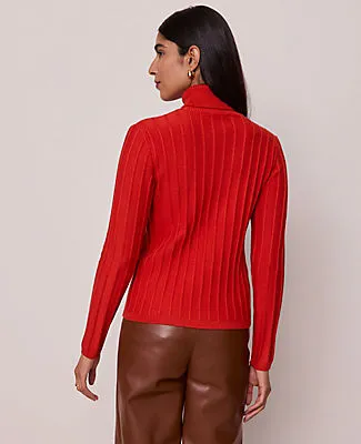 Ann Taylor Ribbed Turtleneck Sweater sold by Ann Taylor product image thumbnail 2