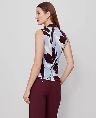 Ann Taylor Petite Floral Sleeveless V-Neck Top sold by Ann Taylor product image thumbnail 2