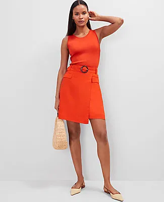 Ann Taylor Petite Belted Wrap Skirt sold by Ann Taylor product image thumbnail 3