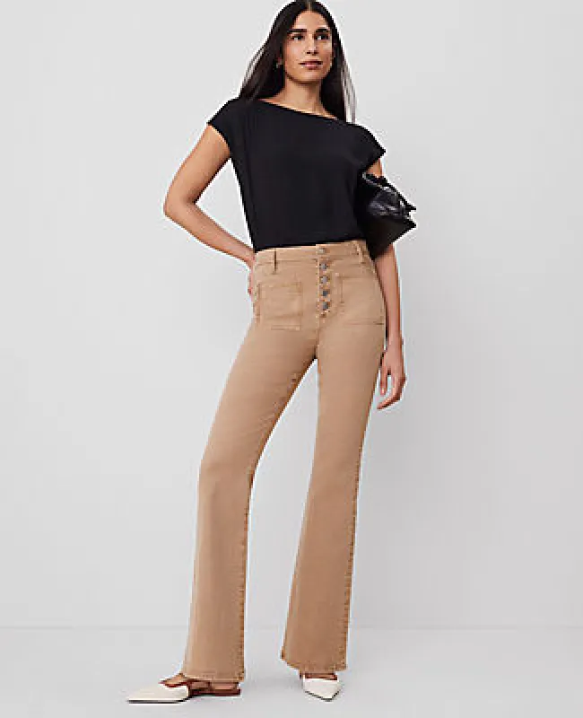 Ann Taylor The Patch Pocket Flare Jean sold by Ann Taylor
