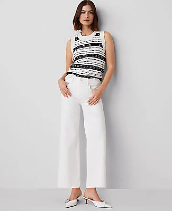 Ann Taylor The Petite Wide-Leg Crop Jean sold by Ann Taylor