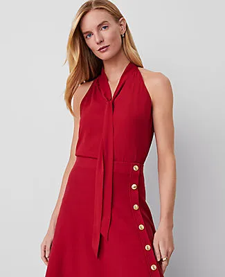 Ann Taylor Tie Neck Halter Top sold by Ann Taylor