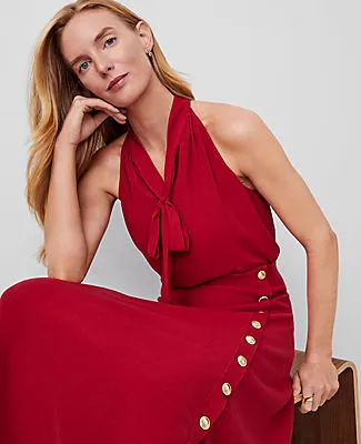 Ann Taylor Tie Neck Halter Top sold by Ann Taylor product image thumbnail 3