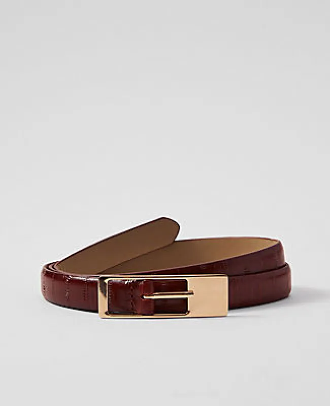 Ann Taylor Embossed Leather Belt sold by Ann Taylor