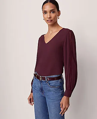 Ann Taylor Lace Trim Top sold by Ann Taylor product image thumbnail 3