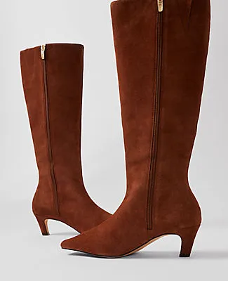 Ann Taylor Skinny Heel Suede Tall Boot sold by Ann Taylor product image thumbnail 2