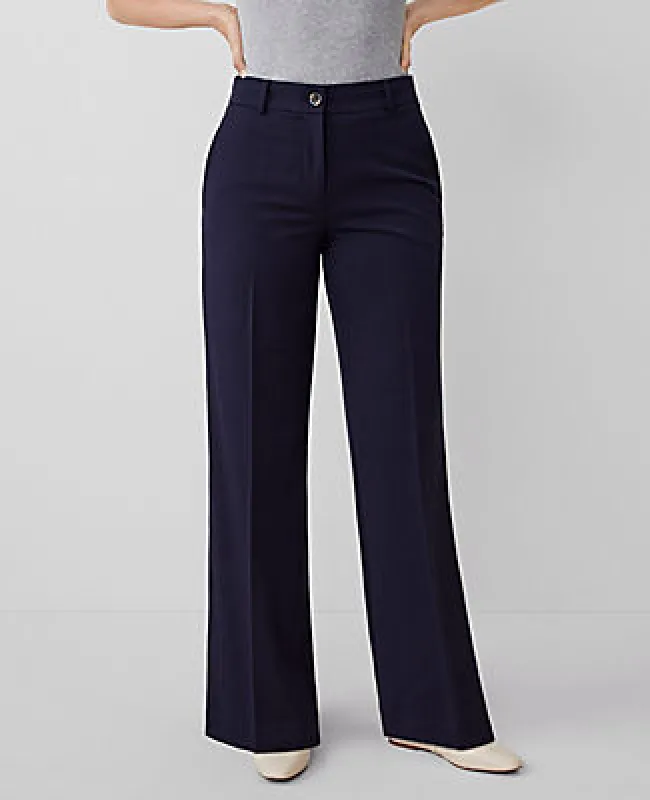Ann Taylor The Petite Perfect Wide-Leg Pant - Curvy Fit sold by Ann Taylor