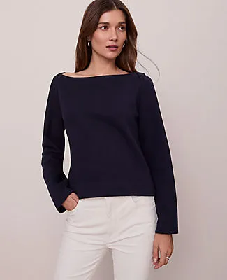 Ann Taylor Weekend Collection Boat Neck Top sold by Ann Taylor